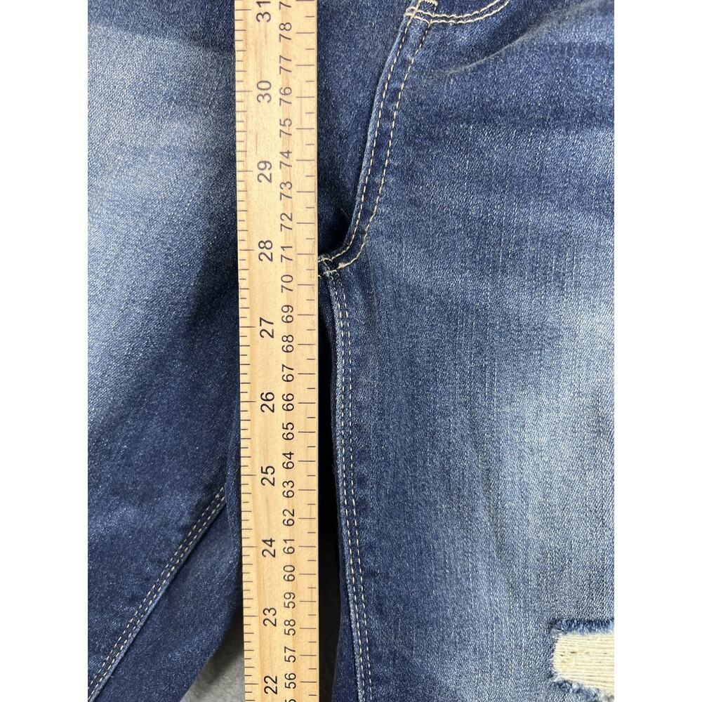 Mudd Women's Jeggings Size 9 Blue Denim High Rise Distressed Stretch New - Picture 5 of 8